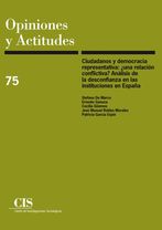 Portada Ciudadanos y democracia representativa: ¿una relación conflictiva? Análisis de la desconfianza en las instituciones en España